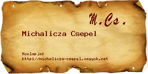 Michalicza Csepel névjegykártya
